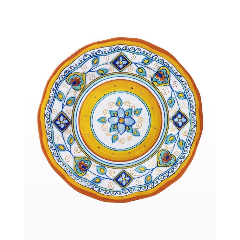 Le Cadeaux Siena Yellow 9" Melamine Salad Plate - 1 Piece NEW